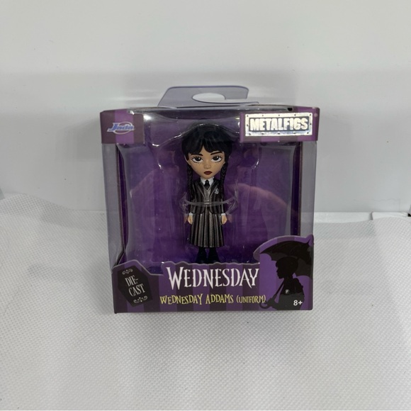 Jada Toys 3" Metalfigs - Netflix Wednesday -  Wednesday Addams (Uniform) - Picture 1 of 3